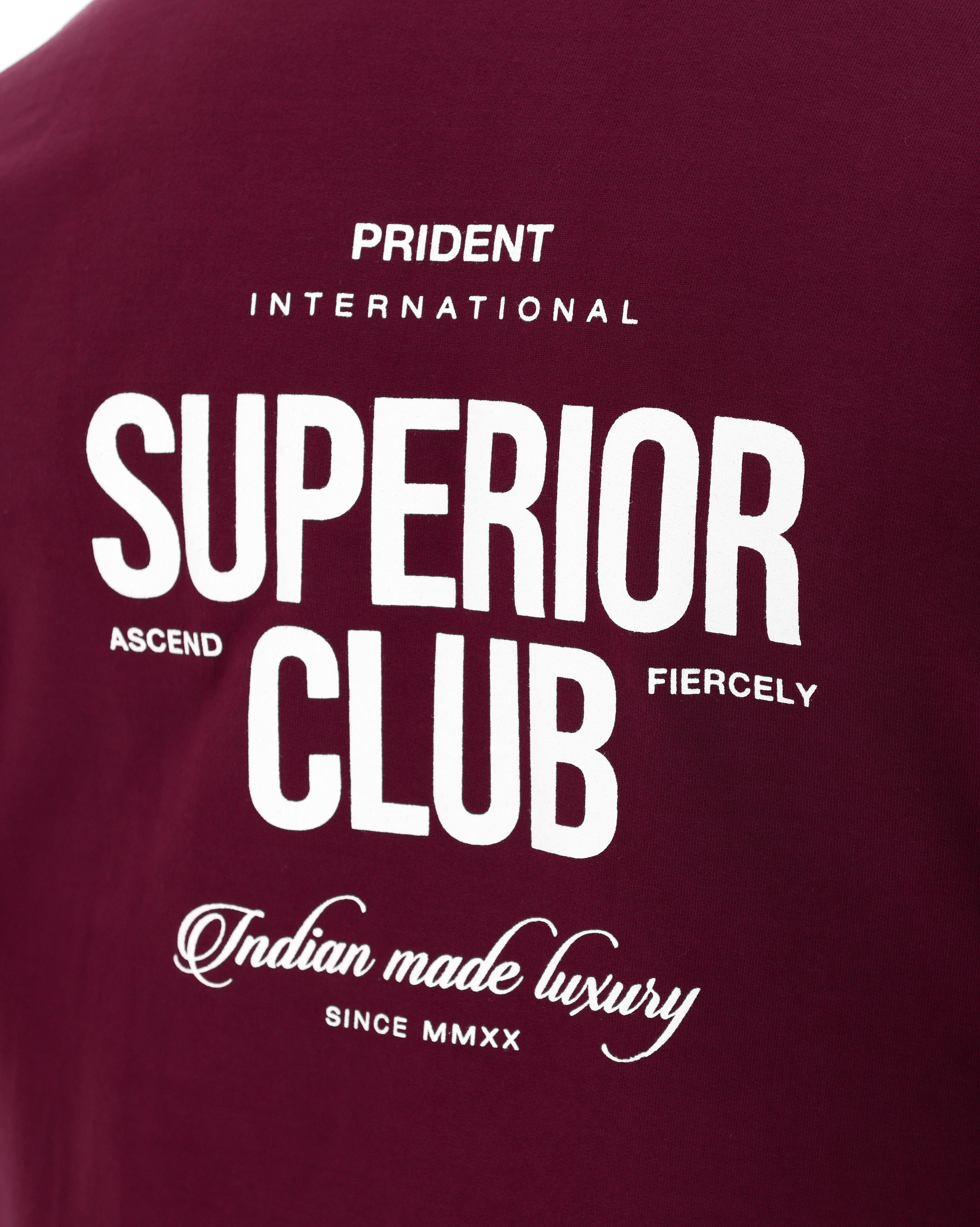 Superior Club T-Shirt - Maroon